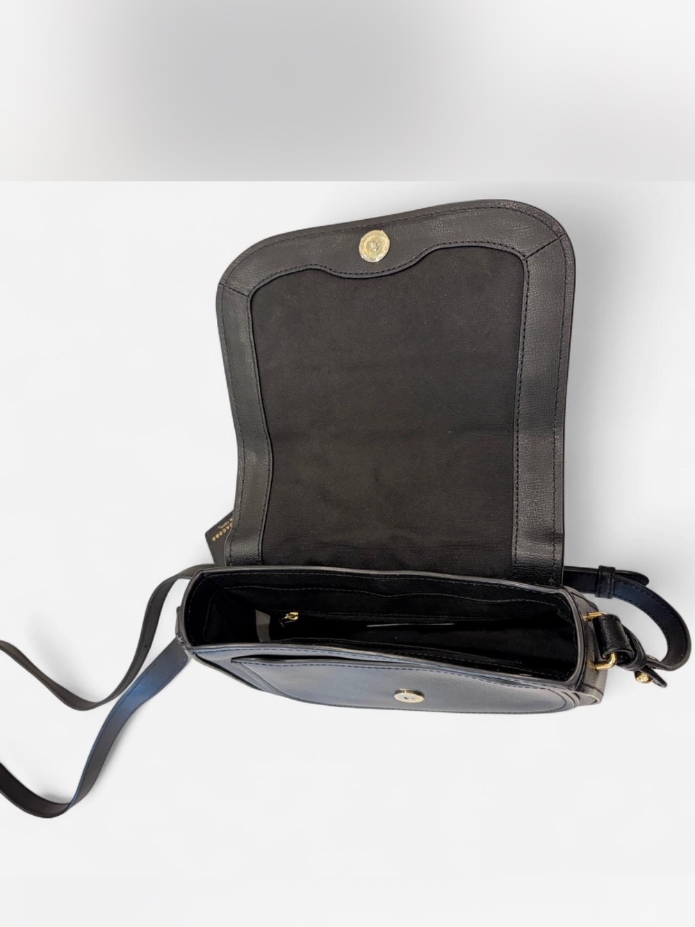 Marc Jacobs Black Leather Saddle Crossbody Bag - Picture 7 of 8